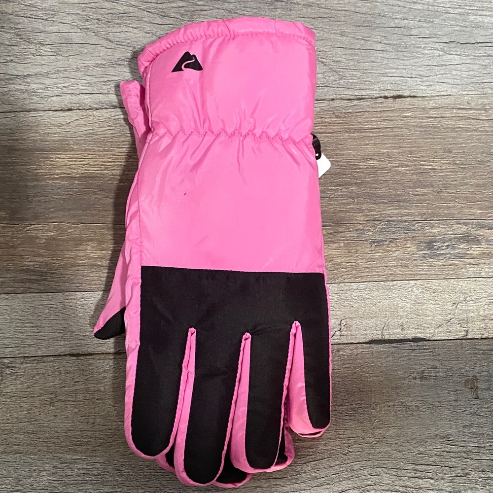 Ozark Trail Outdoor Pink and Black Gloves - Picture 3 of 9